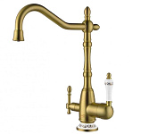 Картинка Смеситель кухонный ZorG CLEAN WATER ZR 312 YF-50 BR