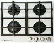Картинка Встраиваемая газовая варочная панель (поверхность) Electronicsdeluxe GG4 750229F-013 (белый