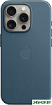 MagSafe FineWoven Case для iPhone 15 Pro (тихоокеанский синий)