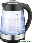 Картинка Чайник электрический Hyundai HYK-G3803 (черный/серебристый)