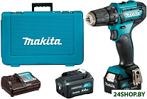 Картинка Дрель-шуруповерт Makita DF333DWME (с 2-мя АКБ, кейс)