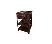 Картинка Настольная плитка Лысьва ПЭН 40 М (со стеллажом. коричневая)