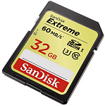 Картинка Карта памяти SanDisk Extreme SDHC 32Gb UHS-I U3 (SDSDXVE-032G-GNCIN)