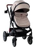 Картинка Универсальная коляска Lorelli Lora 2020 (3 в 1, beige/black dots) (10021282058)