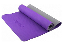 Картинка Коврик Starfit FM-201 TPE (5 мм, фиолетовый/серый)