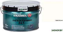 Грунт-эмаль по ржавчине 3 в 1, 10 кг (белый, RAL 9010)