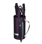 Картинка Набор ножей на подставкем Berlinger Haus BH-2584 Purple Metallic Line