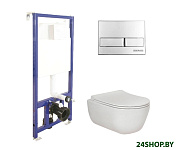Картинка Унитаз Berges Wasserhaus Ego Rimless + Toma Slim + Novum525 + L3 047213