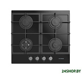 Картинка Газовая варочная поверхность Hyundai HHG 6435 BG (черный)