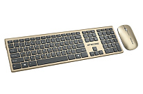 Картинка Клавиатура + мышь Jet.A SlimLine KM41 W (золотистый)