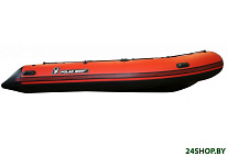 Картинка Надувная лодка Polar Bird Eagle PB-420E ПБ14 стеклокомпозит (черный/красный)