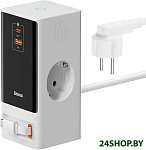 PowerCombo Digital PowerStrip 2AC+1U+1C+Retractable-C 65W PSLR000602 (белый)