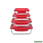 Картинка Набор контейнеров Oursson CG3502SS/RD