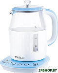 Картинка Электрочайник KELLI KL-1373 (бело-голубой)