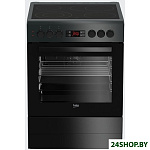 Картинка Плита электрическая BEKO FSM67320GAS (черный)