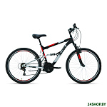 Картинка Велосипед Altair MTB FS 26 1.0 р.16 2021 (черный/красный)