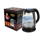 Картинка Электрочайник МАТРЁНА MA-008 (стекло/чёрный)