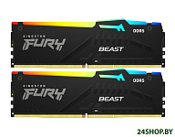 Картинка Оперативная память Kingston FURY Beast RGB 2x8ГБ DDR5 4800 МГц KF548C38BBAK2-16