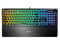 Картинка Клавиатура SteelSeries Apex 3 RU (черный) (64805)