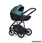 Картинка Детская универсальная коляска RIKO Basic Pacco 2 в 1 (03, бирюзовый/черный)