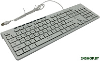 Картинка Клавиатура Oklick 490ML (белый)