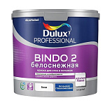 Картинка Краска Dulux Prof Bindo 2 глубокоматовая 2.5 л (белоснежный)