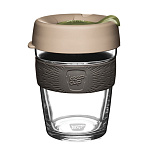 Картинка Многоразовый стакан KeepCup Longplay Brew M Silverleaf 340мл (серый)