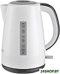 Картинка Чайник электрический Hyundai HYK-P3025 (белый/серый)