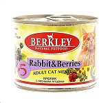 Картинка Корм для кошек Berkley кролик с лесными ягодами (200 г)