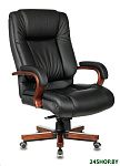 Картинка Кресло Бюрократ T-9925WALNUT (черный)