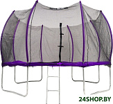 Картинка Батут Calviano Outside Master Purple 374 см - 12ft (внешняя сетка, с лестницей)
