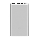 Картинка Портативное зарядное устройство Xiaomi Mi Power Bank 3 PLM13ZM 10000mAh (серебристый)