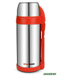 Картинка Термос Starwind 30-1500 (серебристый/красный)