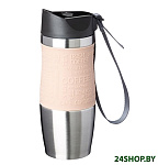 Картинка Термокружка Agness 709-033 0.4л (бежевый)