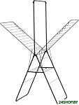 Hangon 25 м с перекладиной 403521 (черный матовый)