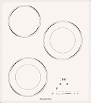Картинка Встраиваемая электрическая варочная панель (поверхность) Zigmund and Shtain CNS 139.45 WX