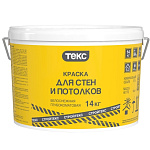 Картинка Краска ТЕКС Для потолков (белоснежный глубокоматовый, 14 кг)