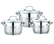 Картинка Набор кастрюль BOHMANN BH-71903
