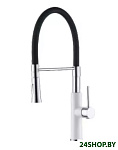 Картинка Смеситель Ledeme L4097W-2 (белый/хром/черный)