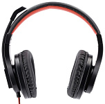 Картинка Наушники с микрофоном Hama HS-USB400 (черный/красный)