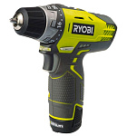 Картинка Дрель-шуруповерт RYOBI R12DD-L13S арт.5133001800