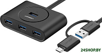 Картинка USB-хаб Ugreen CR113 40850
