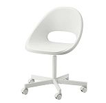 Картинка Кресло Ikea Лобергет/Блискэр 393.318.67 (белый)