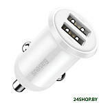 Картинка Автомобильное зарядное Baseus CCALLP-02 White
