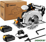 Картинка Дисковая (циркулярная) пила Deko DKCS20 Laser 063-4210 (с 2-мя АКБ)