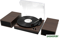 Картинка Виниловый проигрыватель Ritmix LP-340B Dark wood