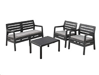 Картинка Комплект садовой мебели Keter Delano Set 221538 (графит)