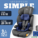 Детское автокресло Nino Simple ZY10 (черный/синий)