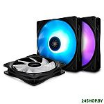 Картинка Кулер для корпуса DeepCool RF 120 (3 шт) (DP-FRGB-RF120-3C)