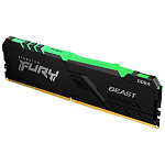 Картинка Оперативная память Kingston FURY Beast RGB 16GB DDR4 PC4-24000 KF430C16BBA/16